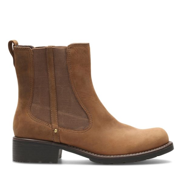 Clarks Womens Orinoco Club Chelsea Boots Brown | USA-3527689